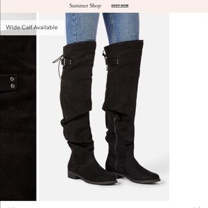 Jaxon Lace-Up Back Boot / Size: Wide / Size 9.5